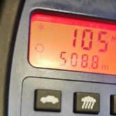 The R driver was detected travelling at 105mph. Picture: PSNI