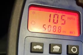 The R driver was detected travelling at 105mph. Picture: PSNI