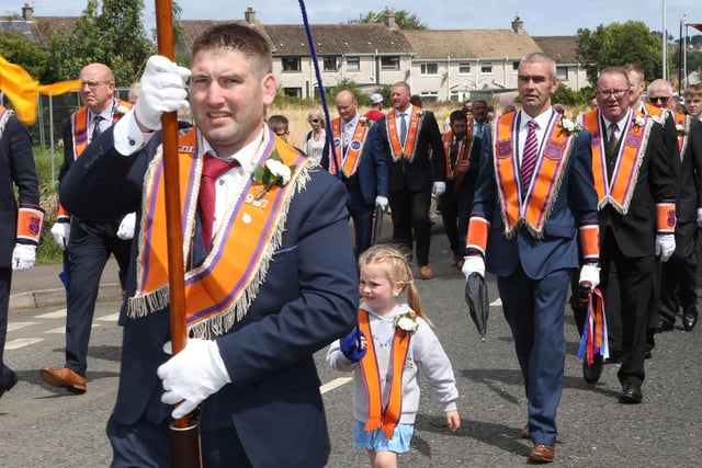 All the colour and spectacle of the Ballycastle Twelfth parade. Credit McAuley Multimedia