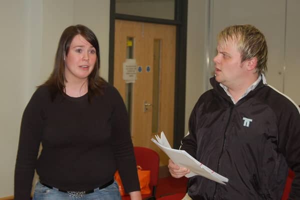 Old hands on stage with the Provincial Players are Joanne McGillan and Johnny Johnston pictured in 2007 rehearsing for Snow White