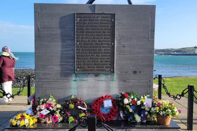 Wreaths were laid at the Princess Victoria Memorial on  on the 70th anniversary of the tragedy.