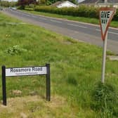 There is confusion regarding the outcome of a survey on the provision of bilingual Irish-English signage on the Rossmore Road, Dungannon. Picture: Google