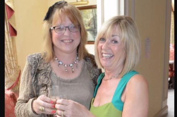 Louanne Russell and Heather Rea in Magheramorne House for the Ladies who Lunch fundraiser in 2014.
