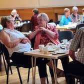 Enjoying some coffee and conversation at Ballycastle Parish Centre at the recent Christian Aid coffee morning. Credit McAuley Multimedia