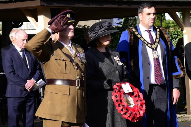 The service was in the presence of HM Vice Lord-Lieutenant for the County of Antrim, Mrs Miranda Gordon, DL.