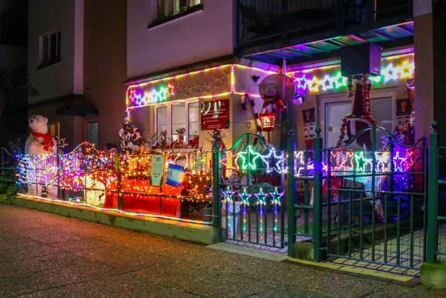 The fabulous display illuminated at night.  Photo: Jackie Henry