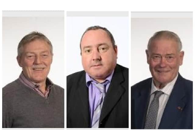 Councillors Walter Cuddy, Joe O’Neill and Phelim Gildernew are not seeking re-election.