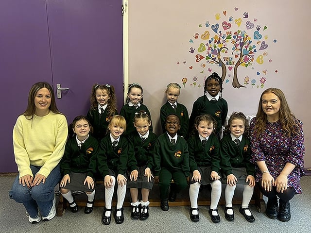 Primary 1 class, St Patrick's PS, Magheralin.