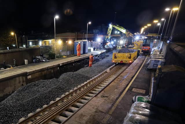 Major work to enhance Northern Ireland's rail infrastructure continues.