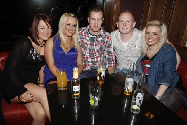 Maria, Seanin, Jason, Paddy and Cora enjoying New Year's Eve at Kellys Portrush in 2011
