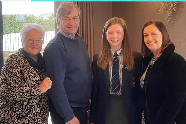 Lauren McKeown - winner of the Rotary Youth Competition. Photo submitted by Larne Grammar School