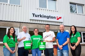 Some of the Turkington family with friends and colleagues at ‘The BIG Macmillan Motor Show 2023’ which was held within the grounds of the Turkington’s family business at Mahon Road, Portadown on Thursday 23rd June, raising over £30,000 for Macmillan Cancer Support. Photo courtesy of Graham Baalham-Curry