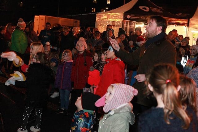 Soaking up the atmosphere at the Richhill switch-on.