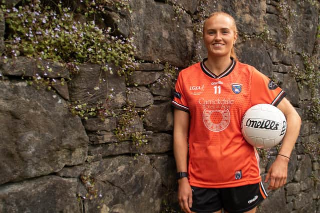 Armagh's Blaithin Mackin pictured at the media event ahead of the Ulster Finals. Pic: Ulster GAA
