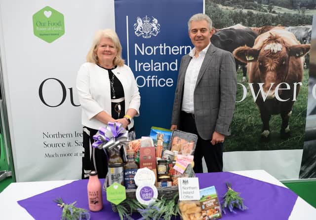 Secretary of State and Food NI Chief Executive unveil Platinum Jubilee Hamper