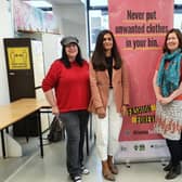 Joanne Templeton (LCC), Sarah Hoppé (Founding Director Sew Ready), Siobhán Purnell (Keep Northern Ireland Beautiful), Keri-Ann Ross (SERC Art and Design Lecturer & Student Company Mentor) and Natasha Lloyd (SERC Senior Innovation Advisor)