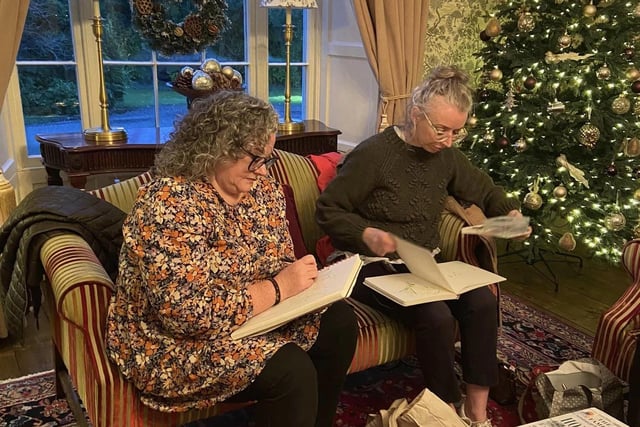 Members of East Coast Sketchers during an end-of-year meet up at Hillmount House, Larne.
