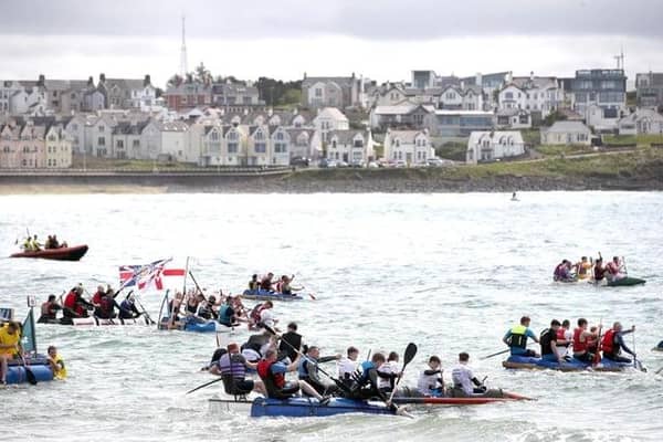 Portrush Raft Race 2023. Photograph by Declan Roughan