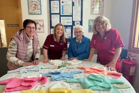 Claire Black, Cathy Flinn (Neonatal Lead Nurse), Marie Donnelly and Sharon Ferguson (Neonatal Ward Manager)