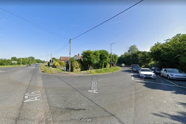 The junction of Annesborough Road with the Lough Road, Lurgan heading to the M1 motorway and the main arterial route into Lurgan, Co Armagh. Photo courtesy of Google.