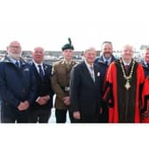 Some of those who attended the events in Portrush on Sunday, April 28, to mark 200 years of the RNLI.