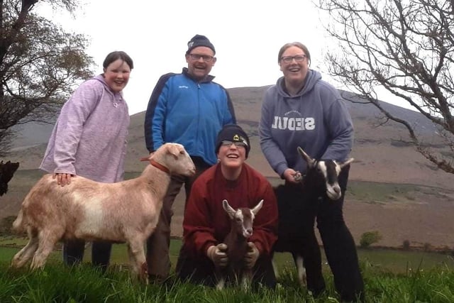 William and Ruth McClenaghan, together with their two children, Joe and Eva run a suckler and sheep farm in the heart of the Mournes. They both wanted to introduce the public to the area and show them where their food comes from. In 2024 they opened a new goat walking trail where visitors can get up close and personal to their very friendly and characteristic goats. Visitors can collect eggs, feed animals, take a self-guided farm tour, meet and greet goats and even take one for a walk and enjoy refreshments and ice cream from on-site vendors (charges apply).