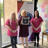 Charlene Ferguson, Joanne Elliott, Wood Green Residential Care Home, Jacqui McAllister, NRC (centre)