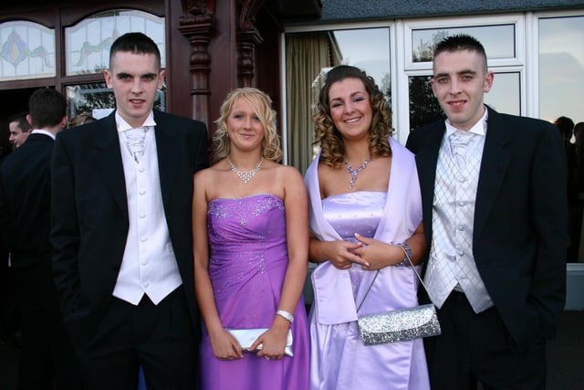 These two couples were pictured at the Marine Hotel just before leaving for Cross and Passion formal at Ross Park, Kells  in 2006
