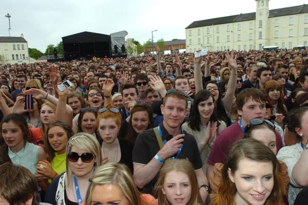 Enjoying The Saturday's performance at BBC Radio 1's Big Weekend. (2805PG35)