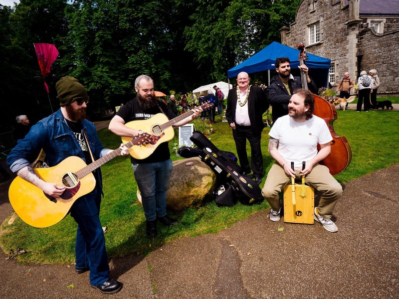Jamming at Garden Show Ireland.