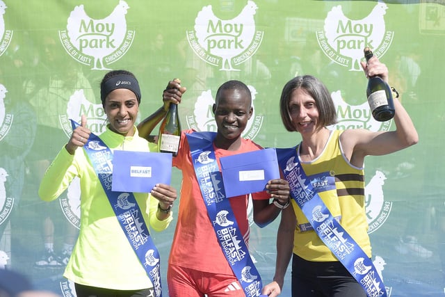 Kenya's Millicent Kibet took victory in the women's race. In second place was Lalla Aziza  and third place Gladys Ganiel.
