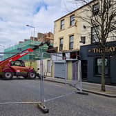 It's business as usual in William Street, Lurgan despite part of the street being closed to traffic.