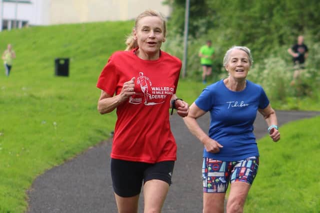 Betty Deighan and Janet Patrick at Limavady Parkrun