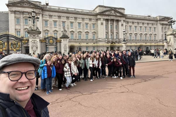 Carrickfergus Grammar School Choir at Buckingham Palace.