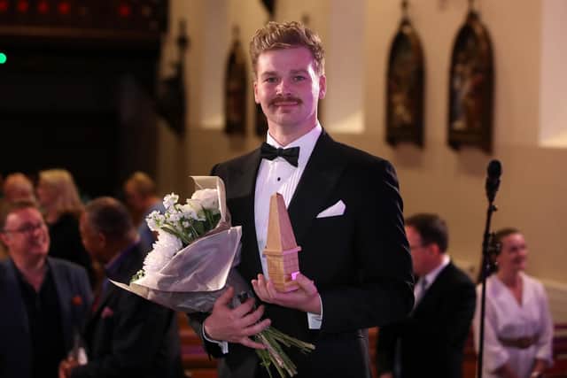 Tyrone tenor Owen Lucas won both the Deborah Voigt Opera Prize and the Audience Prize, becoming the NI Opera Young Opera Voice of 2022. Photograph By Declan Roughan / Press Eye