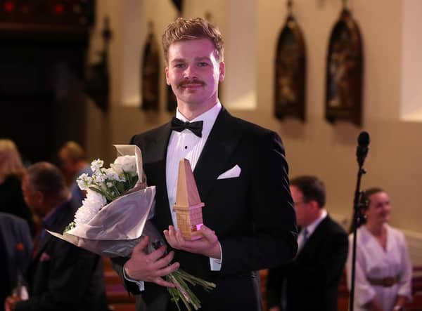 Tyrone tenor Owen Lucas won both the Deborah Voigt Opera Prize and the Audience Prize, becoming the NI Opera Young Opera Voice of 2022. Photograph By Declan Roughan / Press Eye
