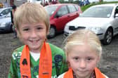 Kyle and Zoe McConnell pictured enjoying the 12th demonstrations in Ballymoney in 2007.