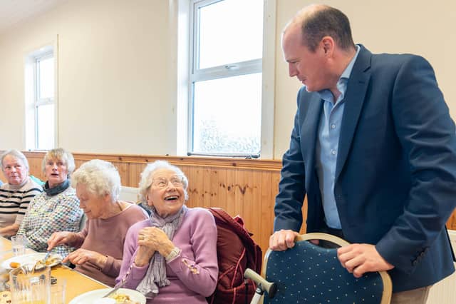Minister Lyons visits Curragh Rising Sons of Joshua LOL 855.