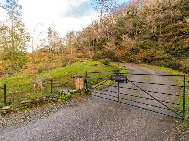Gated entrance to property.