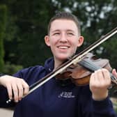 Eva, who is in her final year studying Classics in Oxford, plays the violin. Photo submitted by Ulster Youth Orchestra