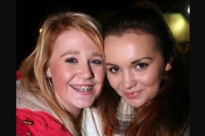 Stephanie Foster and Julie Robinson were in Glengormley to see the Christmas tree lights in 2013.