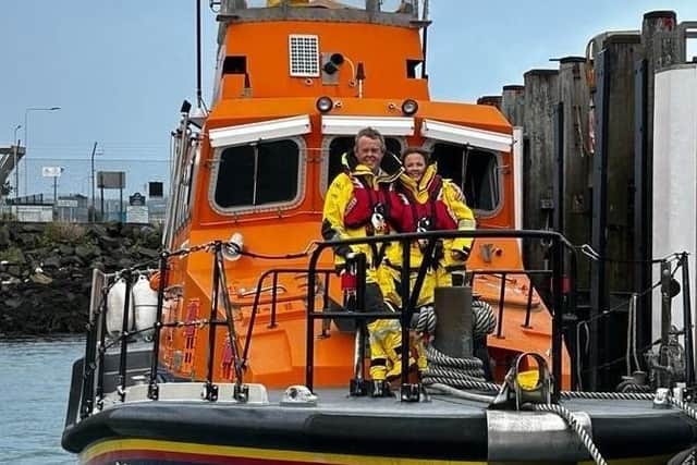 Martin and Sami Agnew. Photo submitted by RNLI