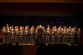 Portadown Male Voice Choir in concert. at Craigavon Civic Centre. Picture: Tony Hendron