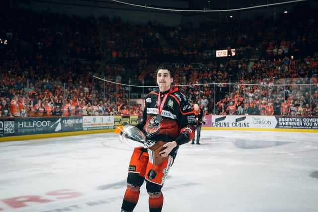 Forward Brandon Whistle is to join older brother Jackson in the Belfast Giants' line-up for next season. Picture: Sheffield Steelers