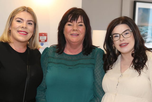 Vonnie Morton Horan and her two daughters, Becky and Jaimie, who attended the Hospice Ladies Lunch.