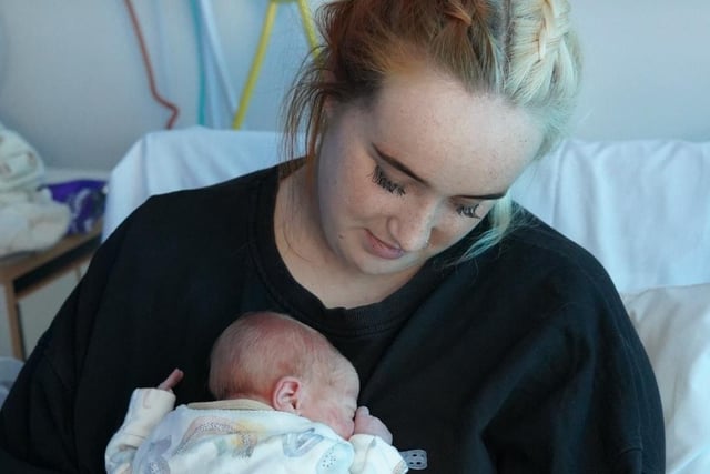 Jess Smyth-Rice with baby boy Cody.