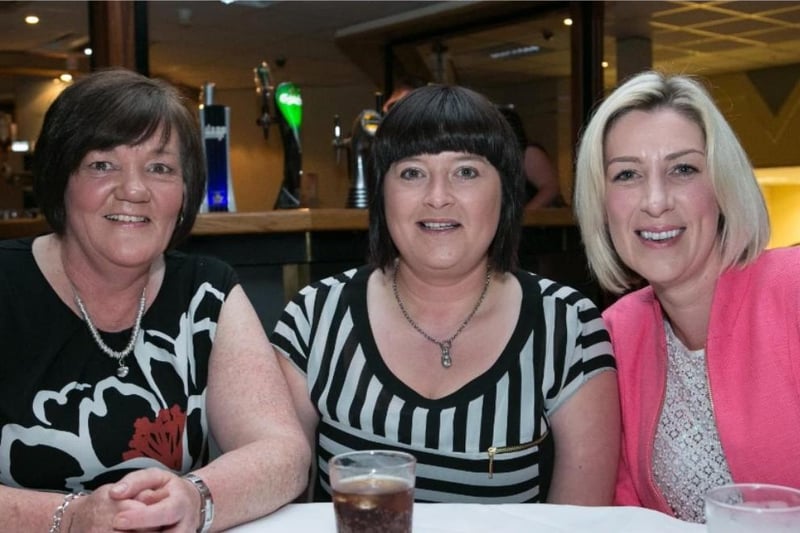 Betty Beck, Karen Manson and Karen McNeilly at the Rock 'n' Blues night in 2013