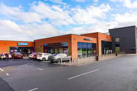 The new Greggs and Danske Bank branches opened at the Abbey Centre following recent works. (Pic: Contributed).