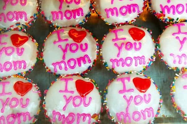 Cupcake display on Mother's Day. Credit: Getty Images