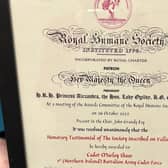 Marley's bravery citation